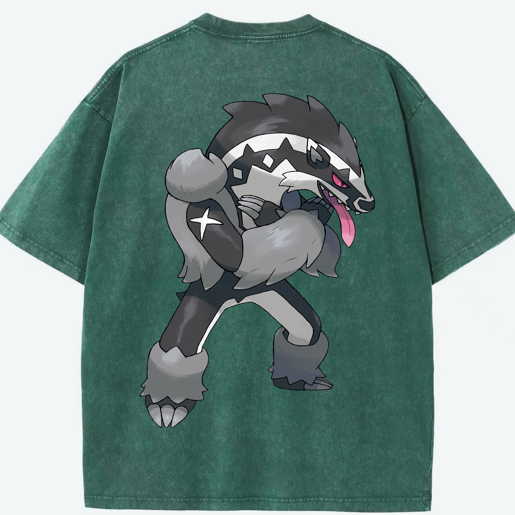 （画像用） ポケットモンスター Pokémon 綿100% ヴィンテージ風 半袖Tシャツ（背面プリント）